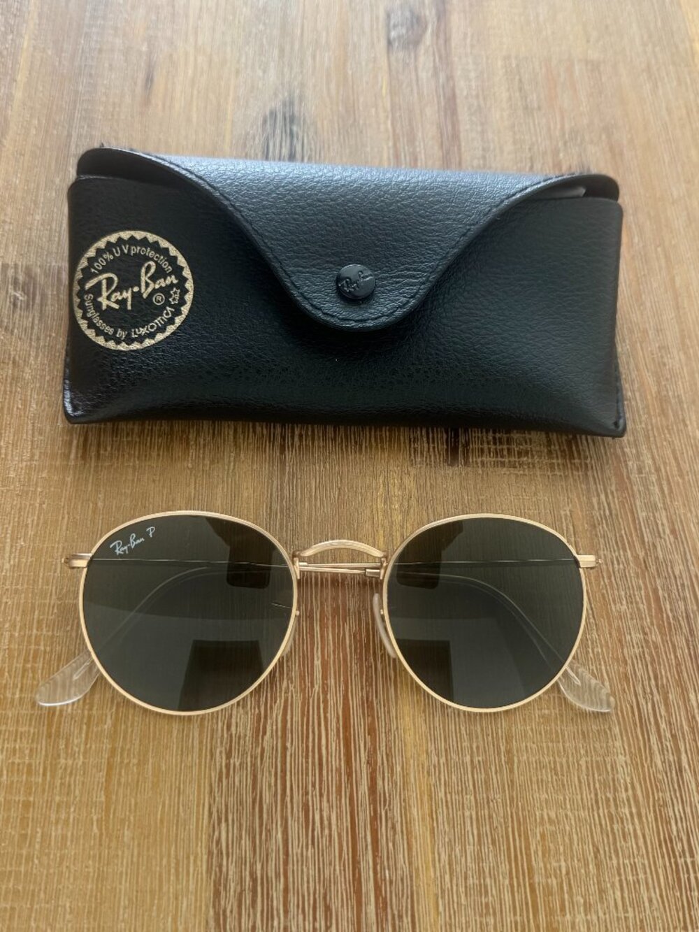 Ray-Ban Round Metal Polarized Sunglasses